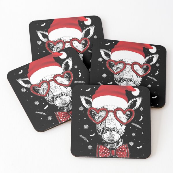 Item preview, Cool Giraffe Face Sunglasses  Santa Hat Christmas 2021 designed and sold by Faty-Za.