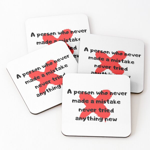 Item preview, A person who never made a mistake never tried anything new designed and sold by kapiks.
