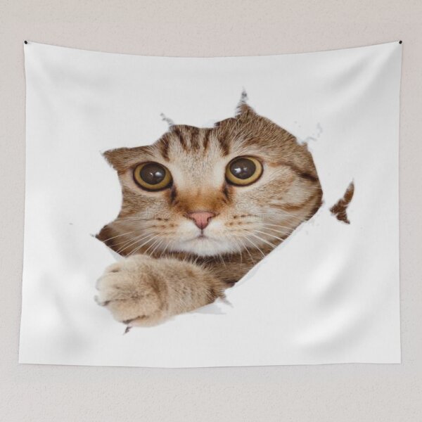 Item preview, Curious Cat designed and sold by AlDesignArt.
