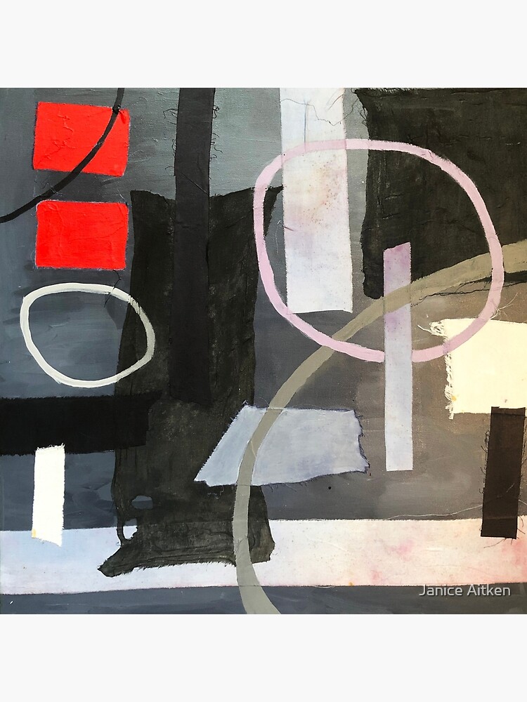 "Black and White and Red all over" Poster for Sale by janiceaitken Redbubble