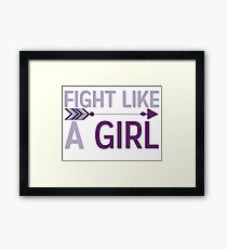 Fight like a Girl Framed Print