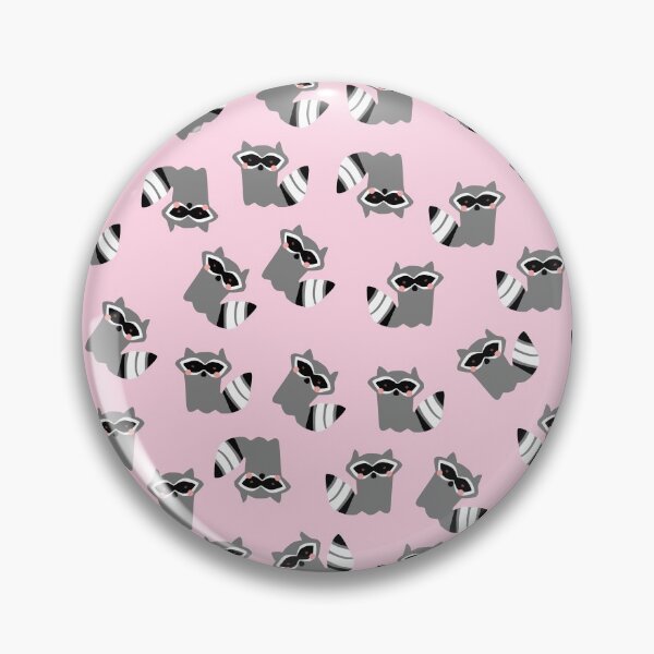 Item preview, Cute Raccoon Pattern on Pink Background designed and sold by kapotka.