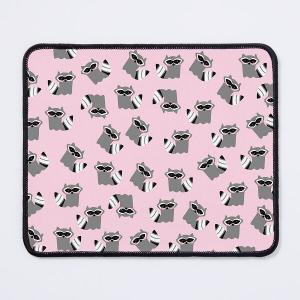 Item preview, Cute Raccoon Pattern on Pink Background designed and sold by kapotka.