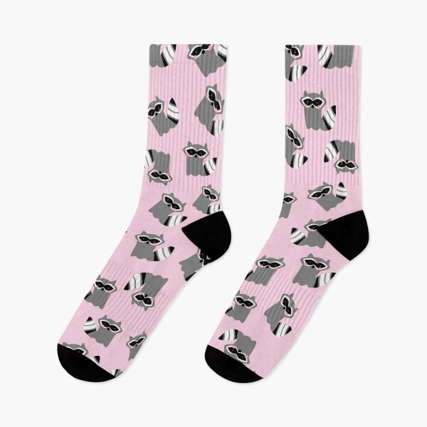 Item preview, Cute Raccoon Pattern on Pink Background designed and sold by kapotka.