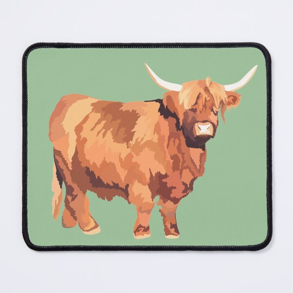 Item preview, H is for Highland Cow,Highland Cow Illustration – Majestic Scottish Cattle Wildlife Art designed and sold by PrettylittlepastelUk.