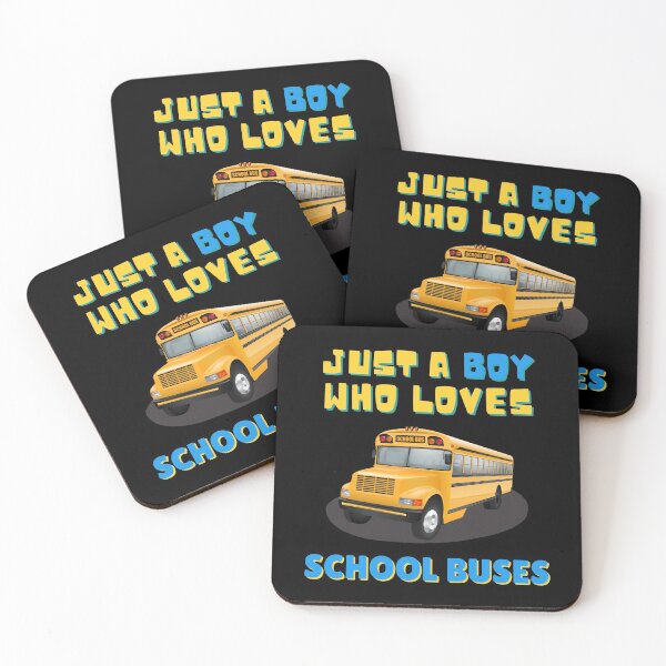 Item preview, Just A Boy Who Loves School Buses, Funny Kids Gift Idea designed and sold by singRsong.