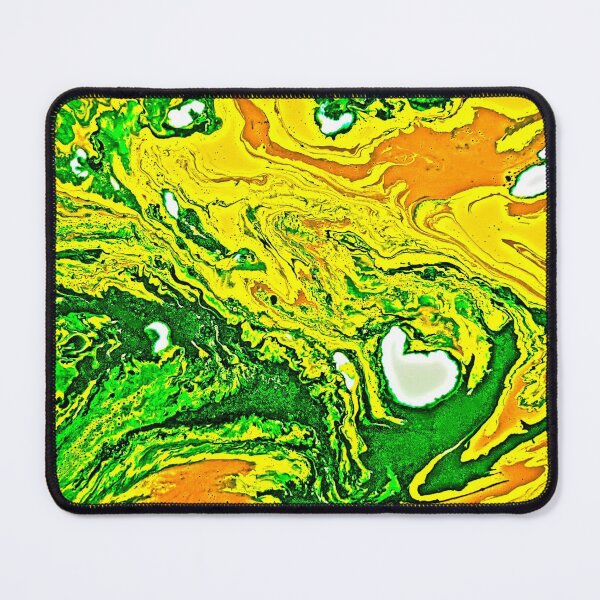 Item preview, Green and Yellow Abstract painting designed and sold by YStress.