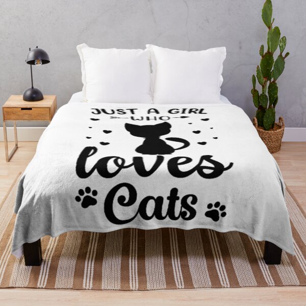Item preview, Just A Girl Who Lover Cats Best Cute Cat Funny Black Cats designed and sold by catsalshaamy.