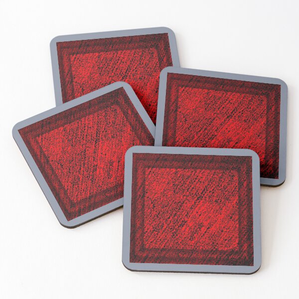 Item preview, Black-Red Squares  jeans by Iritof designed and sold by iritof.