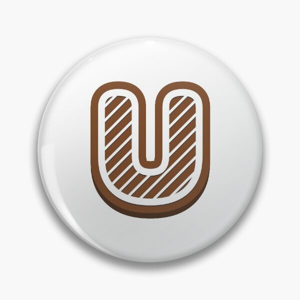Artikelvorschau, Lebkuchenbuchstabe U Weihnachtsmonogramm Winterferien Initial U entworfen und verkauft von KateBilous.