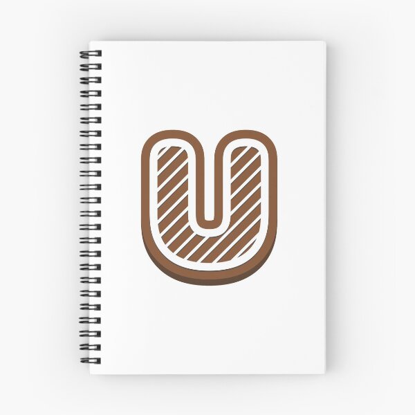 Artikelvorschau, Lebkuchenbuchstabe U Weihnachtsmonogramm Winterferien Initial U entworfen und verkauft von KateBilous.