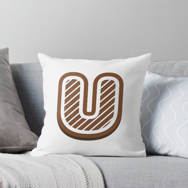 Artikelvorschau, Lebkuchenbuchstabe U Weihnachtsmonogramm Winterferien Initial U entworfen und verkauft von KateBilous.