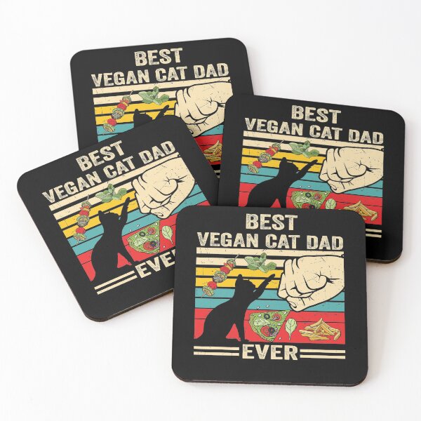 Item preview, best vegan cat dad ever funny, best vegan cat dad ever quote, best vegan cat dad ever saying best vegan cat dad ever lover, cat lover, best vegan cat dad ever cute,  designed and sold by jojocat90.