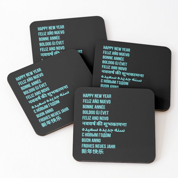 Item preview, Happy New Year Wishes in Multiple Languages designed and sold by TextToTee.