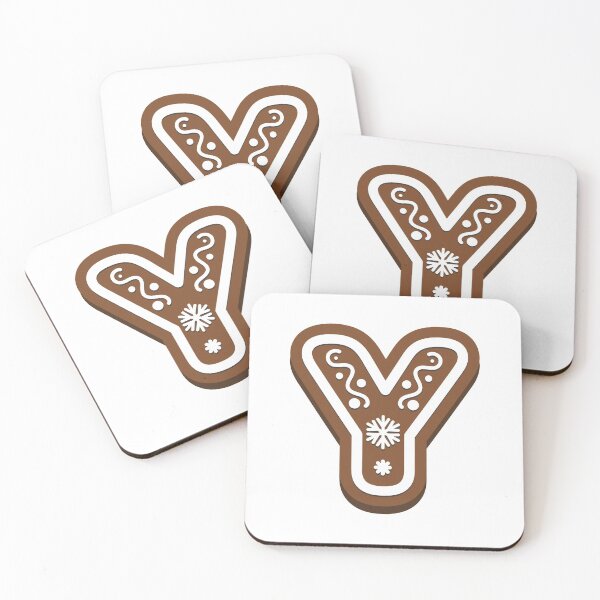 Item preview, Gingerbread letter Y Christmas monogram Winter Holidays initial Y designed and sold by KateBilous.