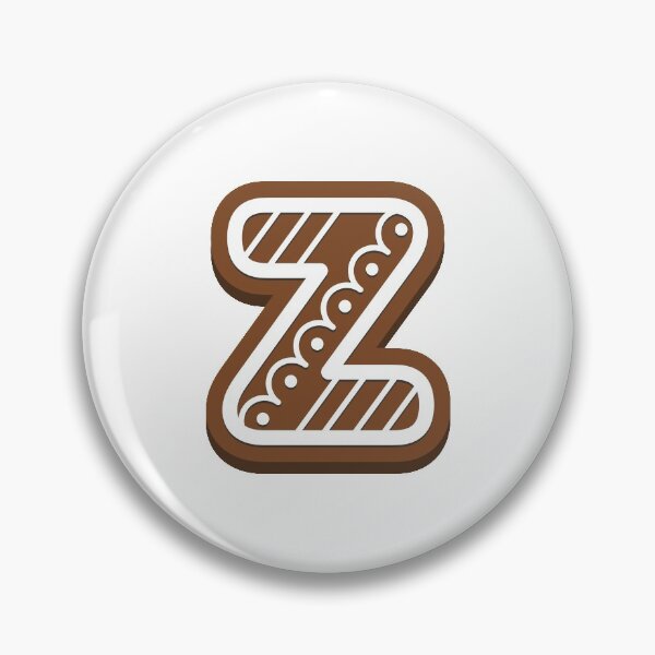Item preview, Gingerbread letter Z Christmas monogram Winter Holidays initial Z designed and sold by KateBilous.