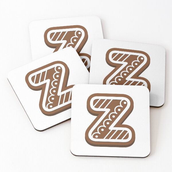 Item preview, Gingerbread letter Z Christmas monogram Winter Holidays initial Z designed and sold by KateBilous.