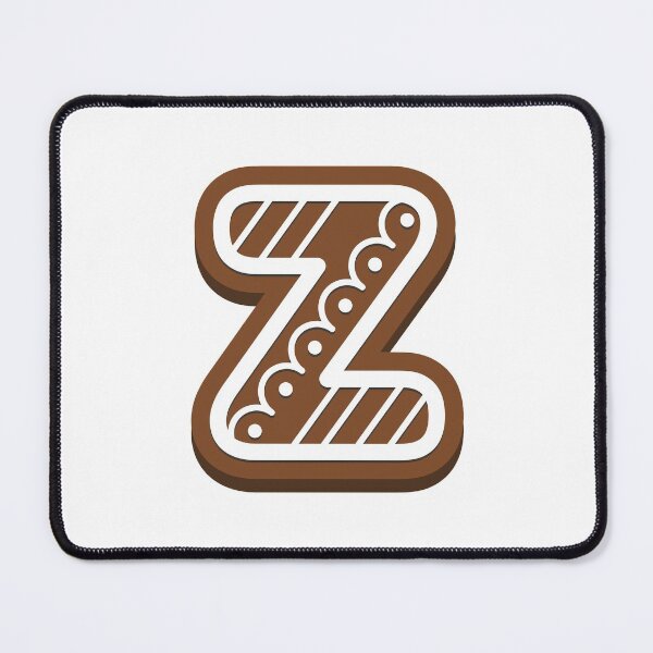Item preview, Gingerbread letter Z Christmas monogram Winter Holidays initial Z designed and sold by KateBilous.