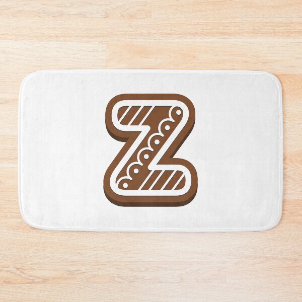 Item preview, Gingerbread letter Z Christmas monogram Winter Holidays initial Z designed and sold by KateBilous.