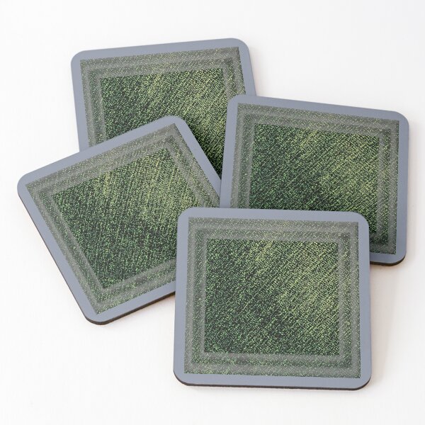 Item preview, Olive -green-silver Squares  jeans by Iritof designed and sold by iritof.