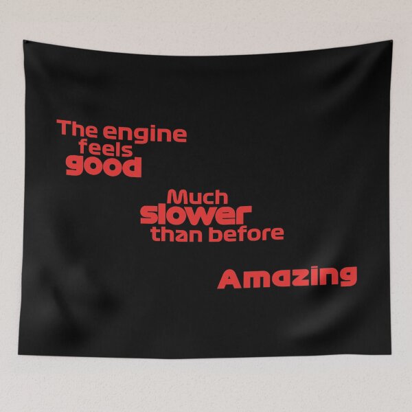 Item preview, The engine feels good. Much slower than before. Amazing. in red designed and sold by F440.