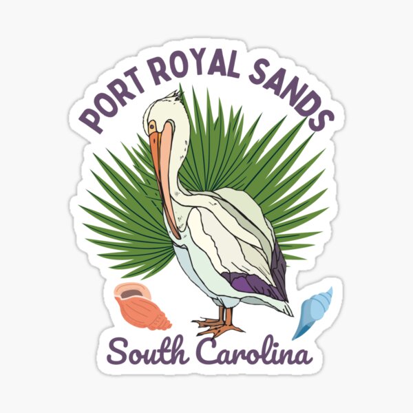 Item preview, Wild Port Royal Sands, South Carolina, Purple Text- Wildlife / Nature designed and sold by TimelessLocales.