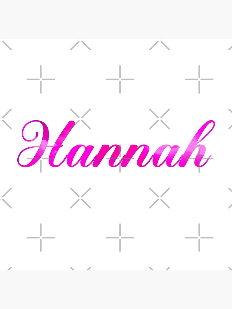 "Hannah Aesthetic Name Purple Style" Poster for Sale by