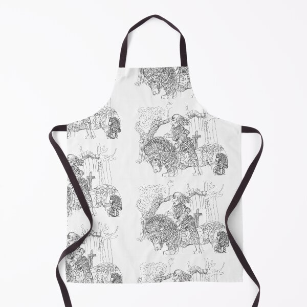Item preview, White Knight Riding His Horse By Alice, TeresaTown at Redbubble, 2020 designed and sold by Mark Stansberry.