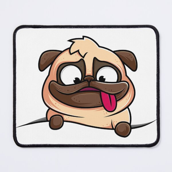 Item preview, Pug with a funny face designed and sold by kapiks.