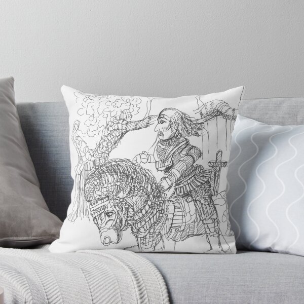 Item preview, White Knight Riding His Horse By Alice,  TeresaTown at Redbubble, 2020 designed and sold by Mark Stansberry.