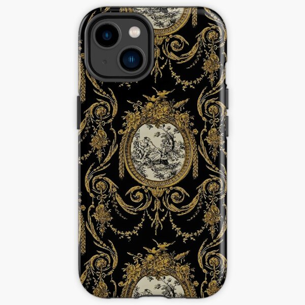 Baroque theme wallpaper iPhone Case by Sympetrum