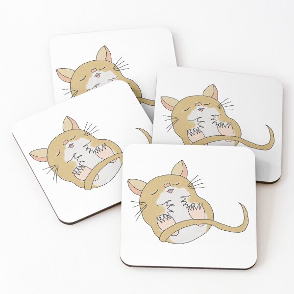 Item preview, Cute golden sleeping Gerbil designed and sold by Becky-Marie.
