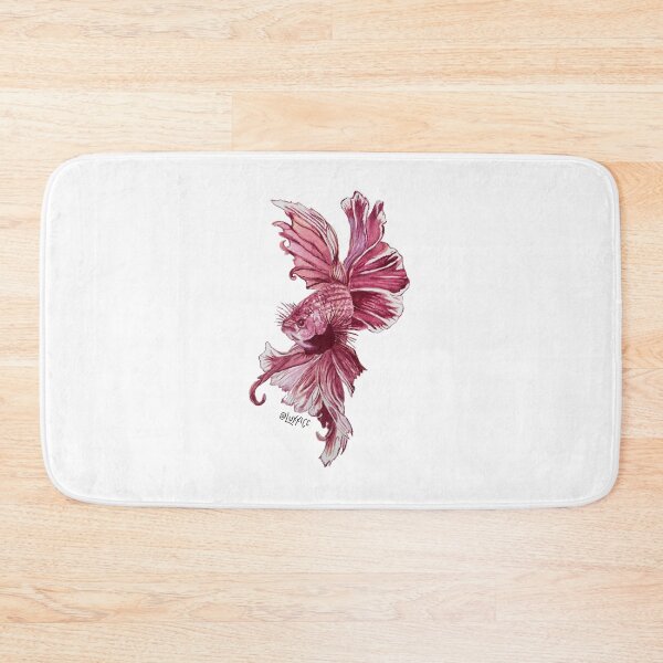 Item preview, Maroon Watercolor Beta Fish designed and sold by Deming Fischer.