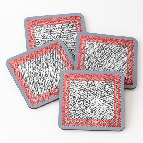 Item preview,  Black-White-Red Squares  jeans by Iritof designed and sold by iritof.