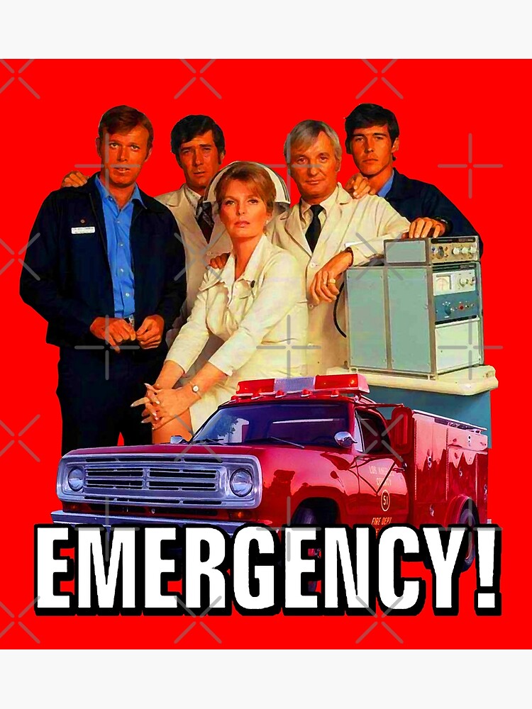 Discover Retro Vintage 70s EMERGENCY! Cast Tribute Premium Matte Vertical Poster