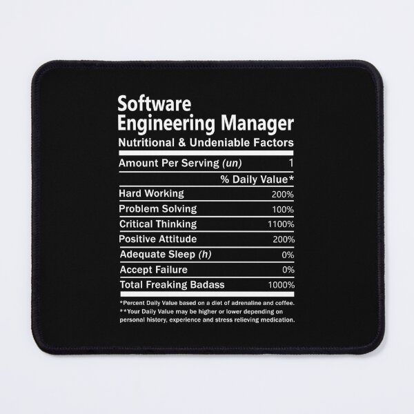 Item preview, Software Engineering Manager T Shirt - Nutritional and Undeniable Factors Gift Item Tee designed and sold by oslandefren.