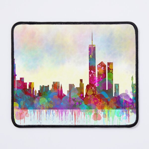 Artikelvorschau, New York City Skyline Aquarelldruck entworfen und verkauft von maryedenoa.