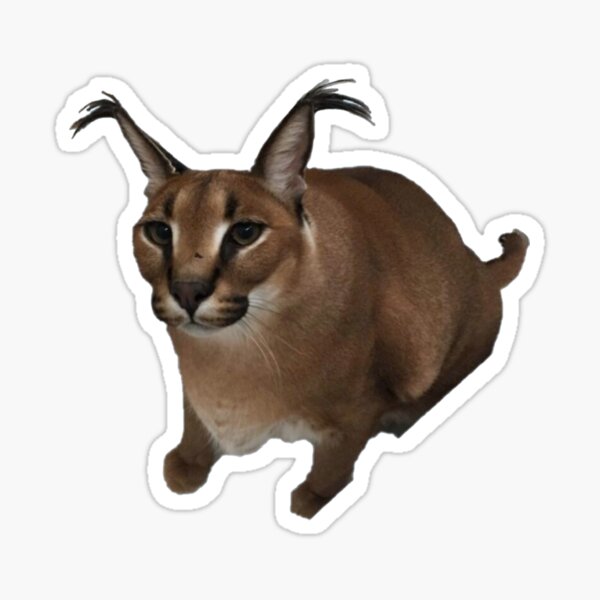 Drunk Floppa Cat Meme | Sticker