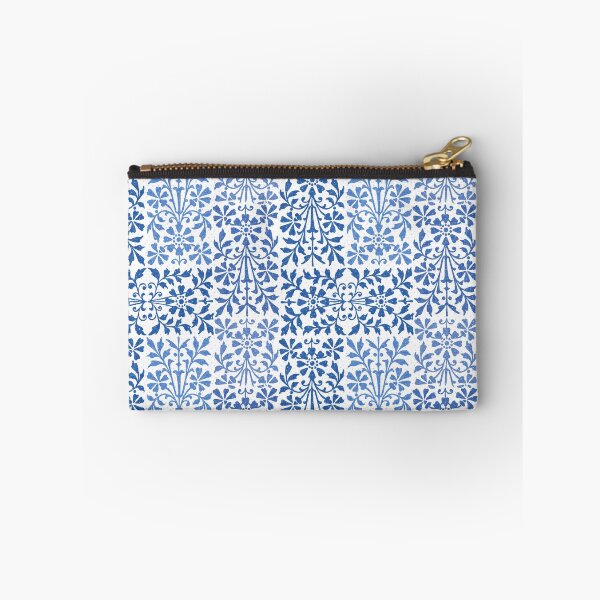 Item preview, Blue and White Floral Garden Elegant Pattern designed and sold by AntiqueImages.