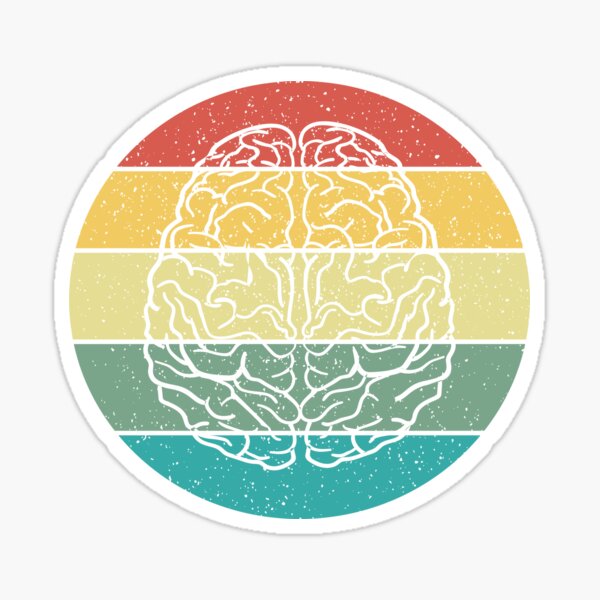 Vista previa del artículo con la obra «Neurociencia cerebral retro vintage», diseñado y vendido por Salvadax.