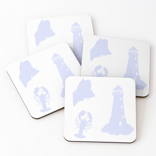 Item preview, Light Blue State of Maine Sticker Pack  designed and sold by Dalaura.
