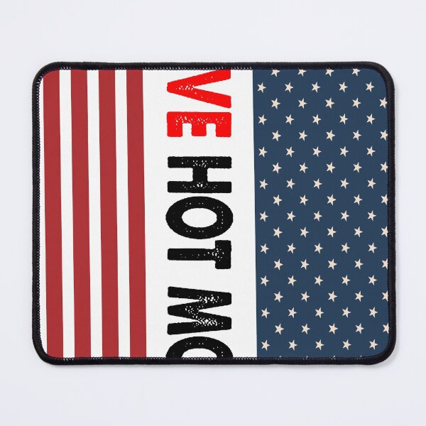 Item preview, I Love Hot Moms American USA Flag designed and sold by CoolButFunny.