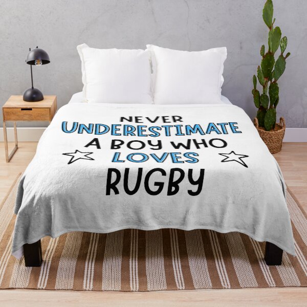 Item preview, Never underestimate a boy who loves rugby designed and sold by TheGreenGoat.