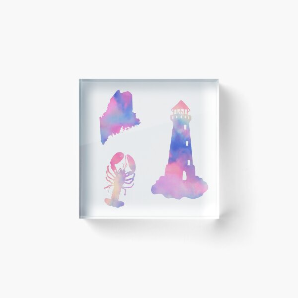 Item preview, Rainbow State of Maine Sticker Pack  designed and sold by Dalaura.