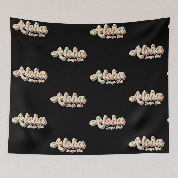 Item preview, Aloha Surfer Girl Vintage Hawaiian Surf Shop Island Vacation designed and sold by CharJens.