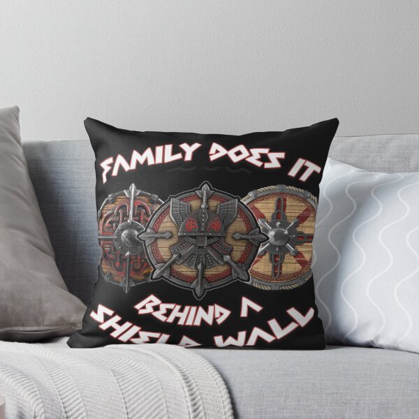 Item preview, Family does it behind a shield wall designed and sold by Insaneluck.