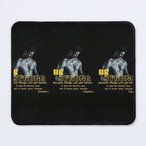 Item preview, BE STRONG / Motivational quote / Never GiveUp / T-Shirts and Sweaters and Posters and magnet Stickers and Bottles & glasses designed and sold by ZaqGum.