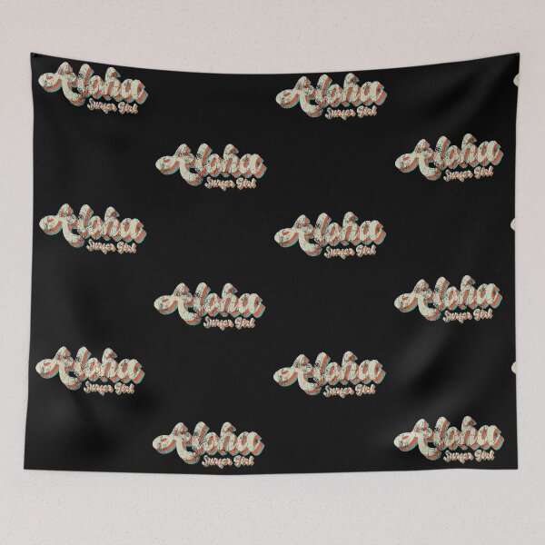 Item preview, Aloha Surfer Girl Vintage Hawaiian Surf Shop Island Vacation designed and sold by CharJens.
