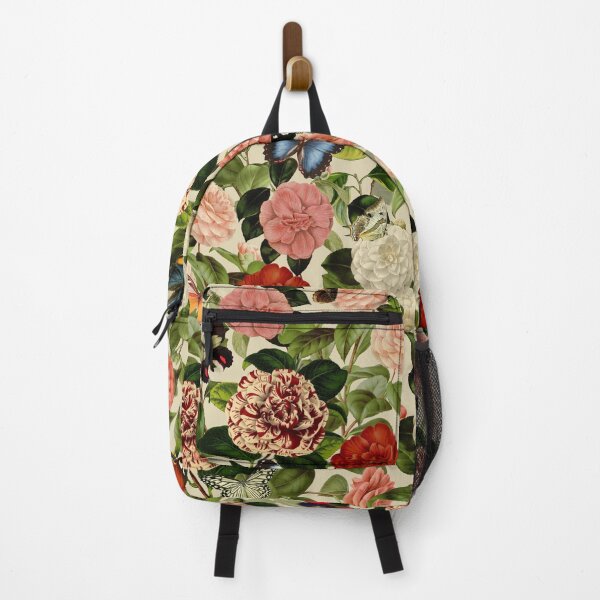 Item preview, Vintage Floral Pattern with Butterflies on Light Background designed and sold by GraphicBicycle.