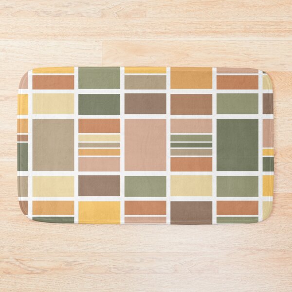 Item preview, Repeating rectangles pattern in greens, browns and yellows. designed and sold by PaulArden.